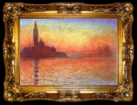 framed  Claude Monet San Giorgio Maggiore at Dusk, ta009-2